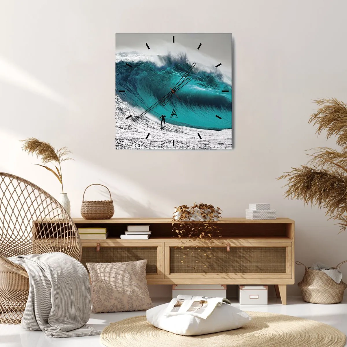 Orologio da parete - Orologio in Vetro - Sfida accettata - 30x30 cm