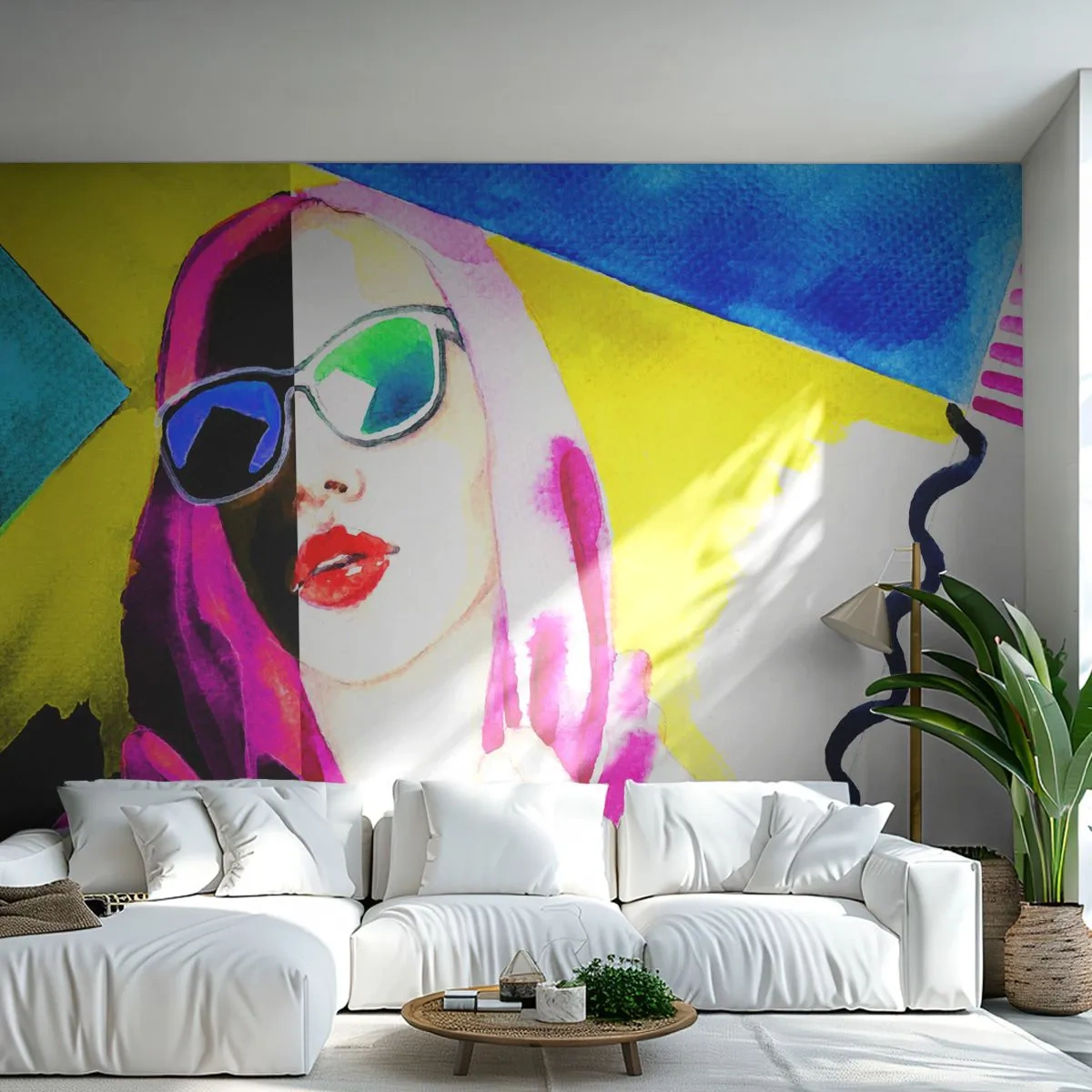 Fotomurali Premium Sand - Non sono bianca e non sono nera - Volto di donna, Ritratto di una donna, Moda - 150x105 cm