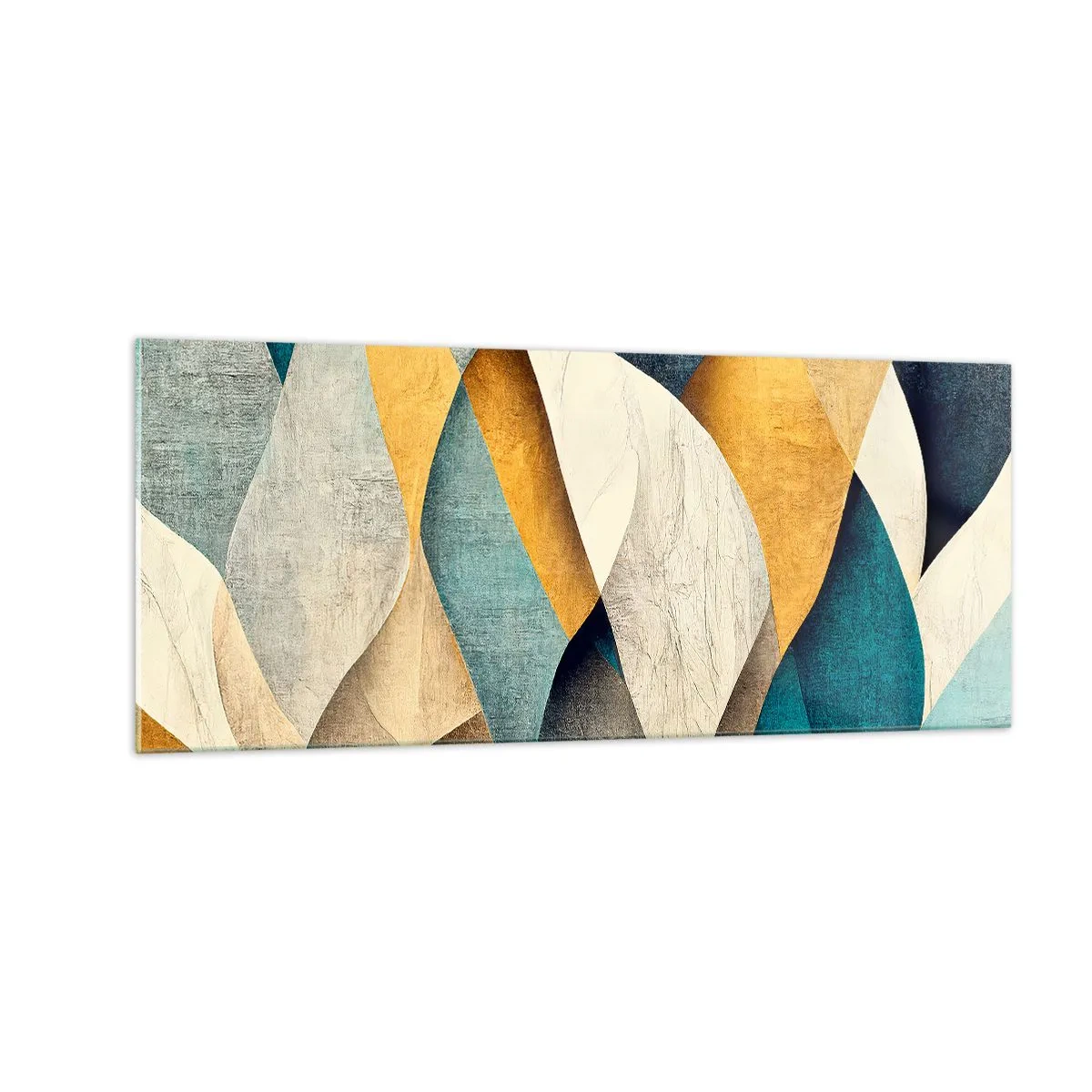 Quadro su vetro - Ritmo e ondulazioni - 100x40 cm