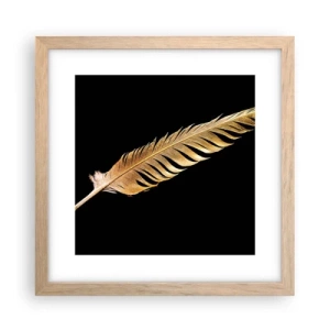 Poster in cornice rovere chiaro - Non una piuma qualsiasi.... - 30x30 cm