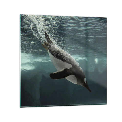 Quadro su vetro - Benvenuto nel mio mondo - 60x60 cm