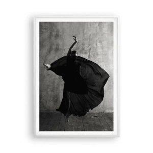 Poster in cornice bianca - Fasce piene di passione - 70x100 cm