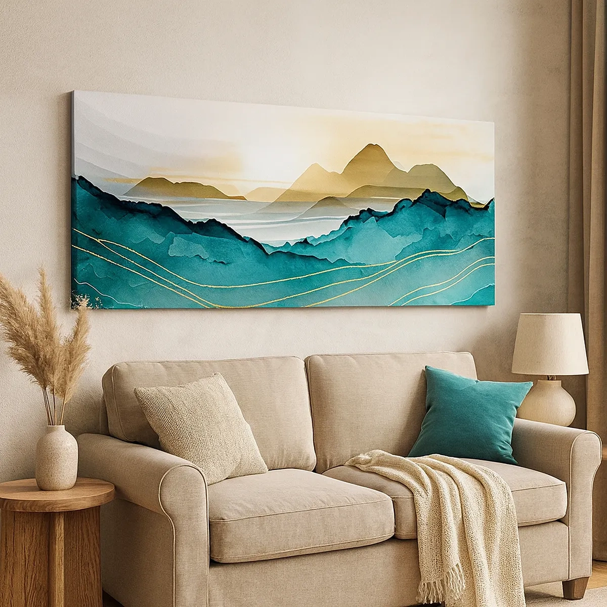 Quadro su tela - Stampe su Tela - Paesaggio ai confini dell'astrazione - 30x30 cm