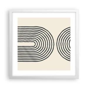 Poster in cornice bianca - Tra un attimo... - 40x40 cm