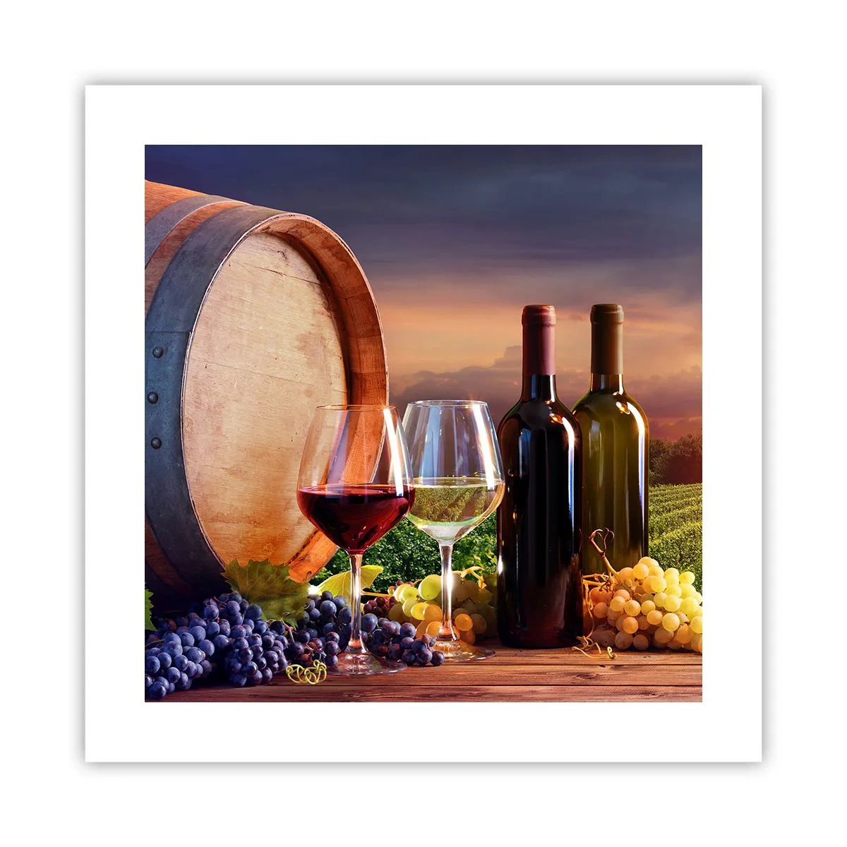 Poster - Qui la vita ha gusto - 40x40 cm