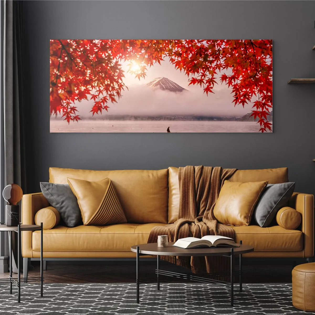 Quadro su vetro - Nell'atmosfera del Giappone - 100x40 cm