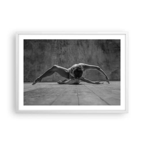 Poster in cornice bianca - Simmetria ritrovata - 70x50 cm