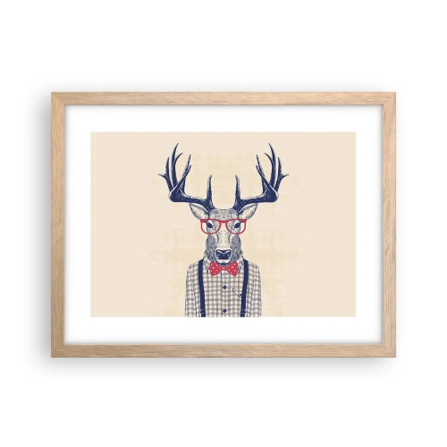 Poster in cornice rovere chiaro - Divertente stravaganza - 40x30 cm