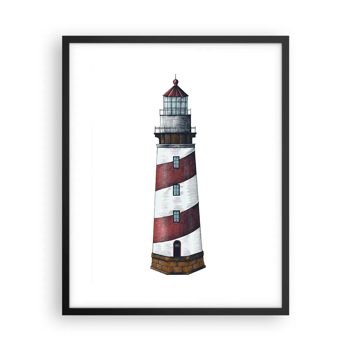 Poster in cornice nera - Sempre di guardia - 40x50 cm
