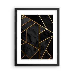 Poster in cornice nera - Oscurità e luce - 30x40 cm