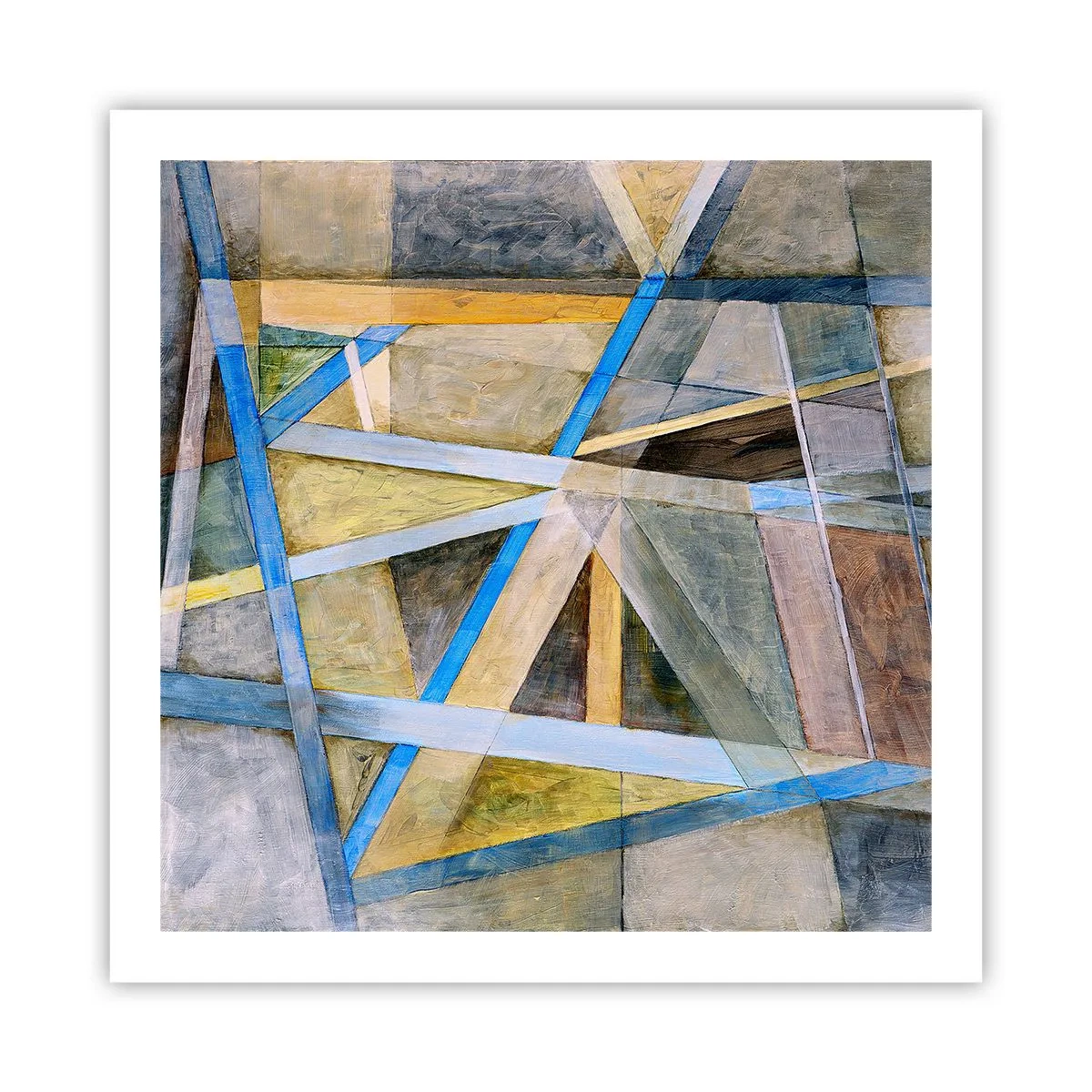 Poster - Dritto o obliquo? - 60x60 cm