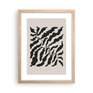 Poster in cornice rovere chiaro - La natura del quadrato - 30x40 cm