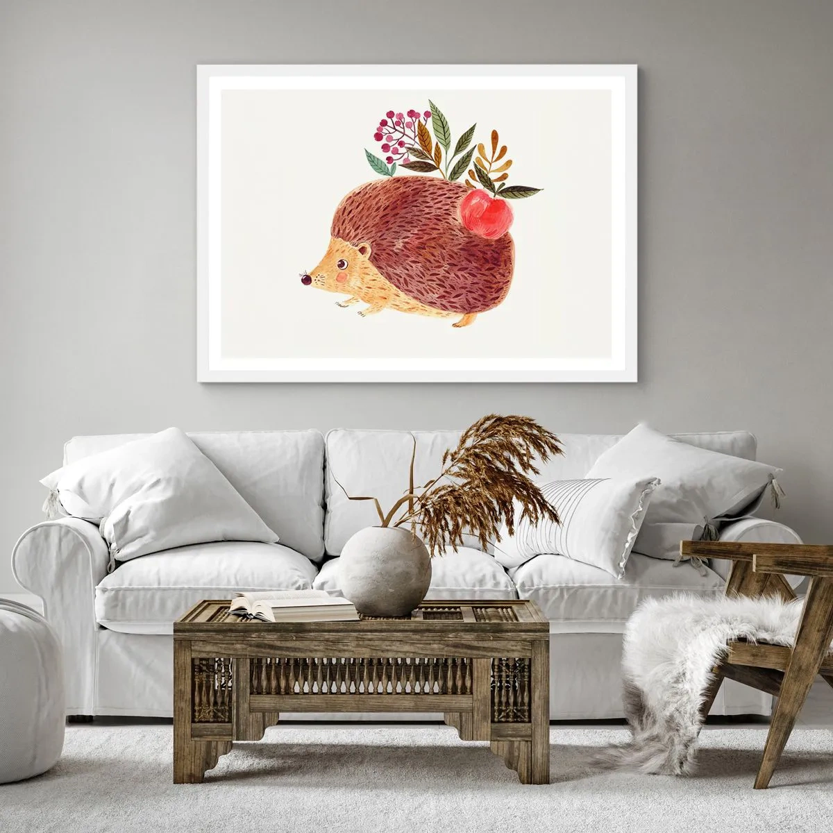 Poster in cornice bianca - E mi vuoi già bene - 50x50 cm