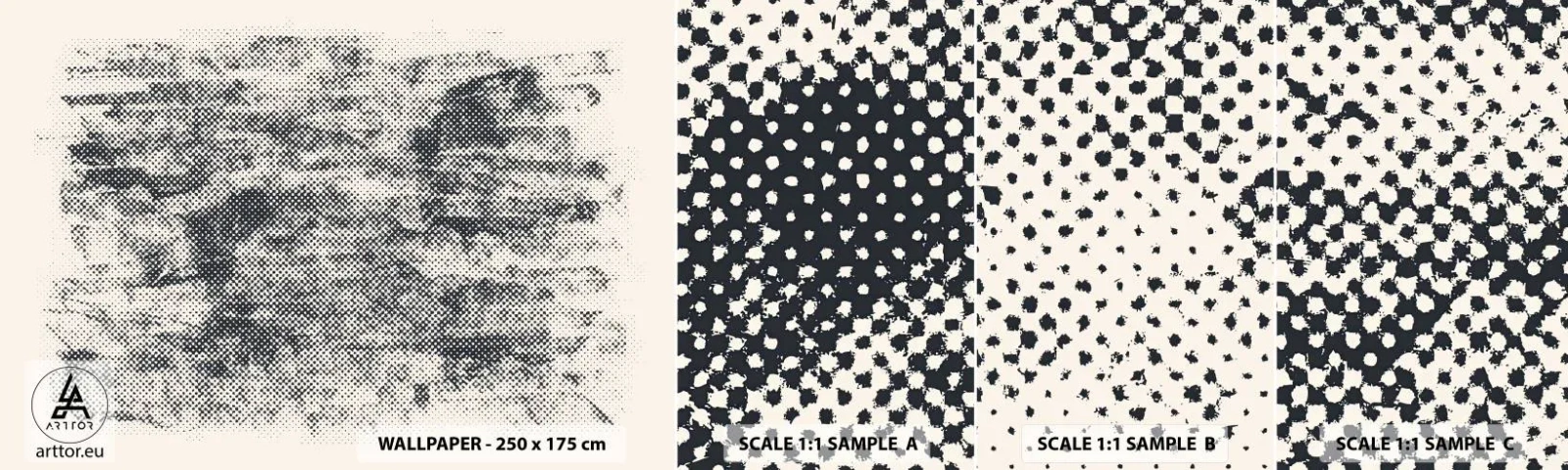 Campione Di Fotomurale Standard Eco - Composizione nebbiosa - Astrazione, Pezzo, Modello moderno - 100x30 cm