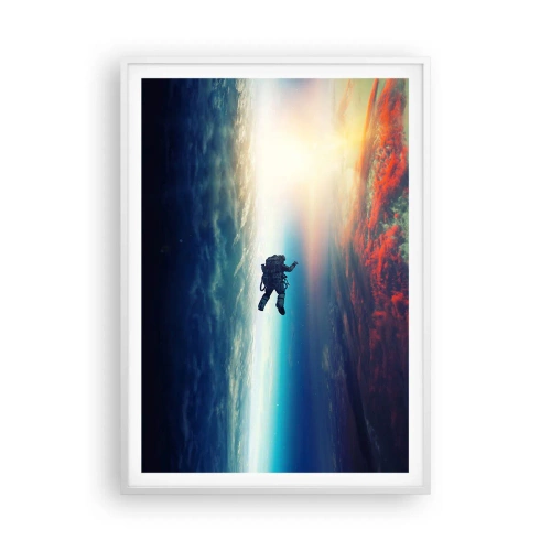 Poster in cornice bianca - Affrontando l'universo - 70x100 cm