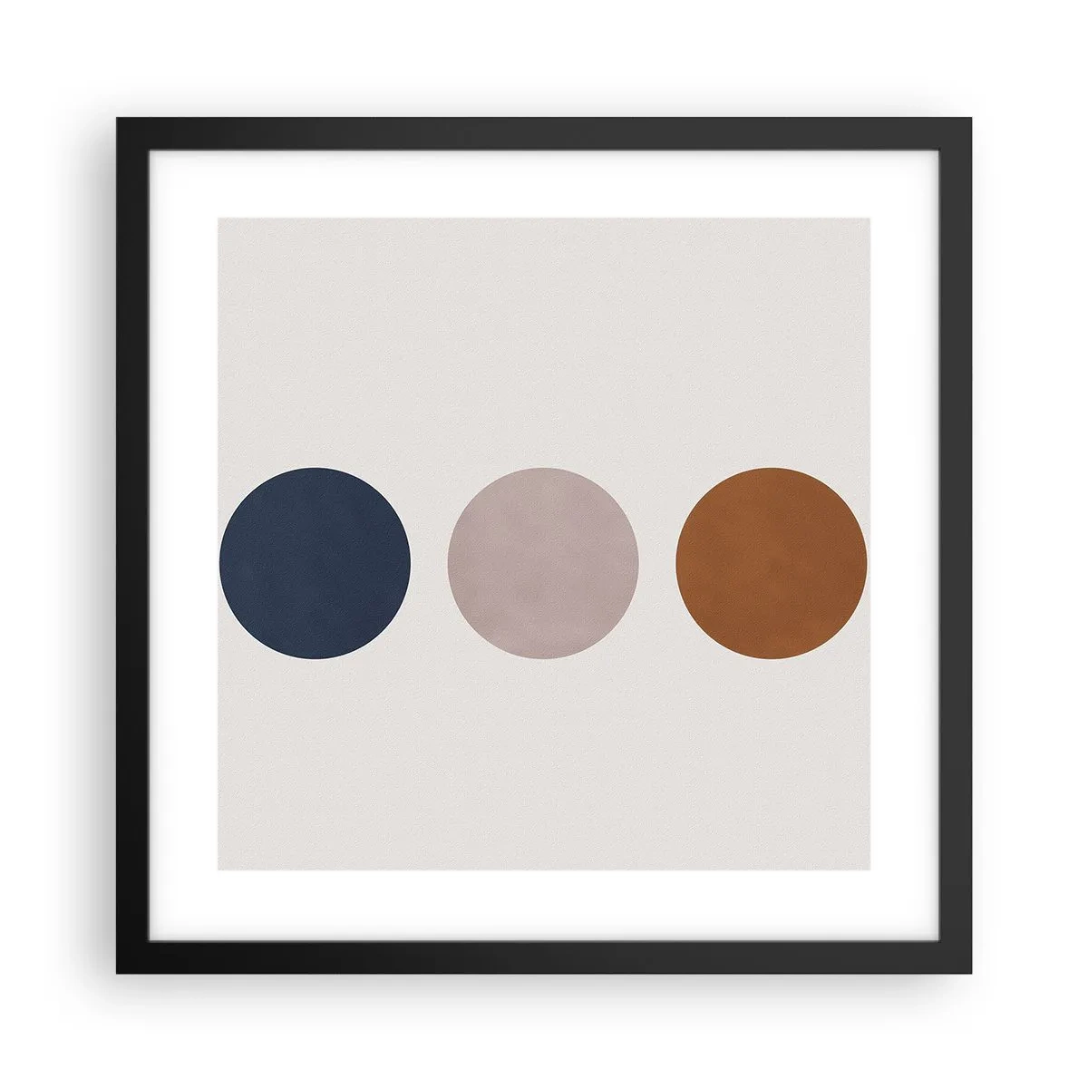Poster in cornice nera - Simbolo di perfezione - 40x40 cm