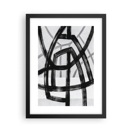 Poster in cornice nera - Costruendo la profondità - 30x40 cm