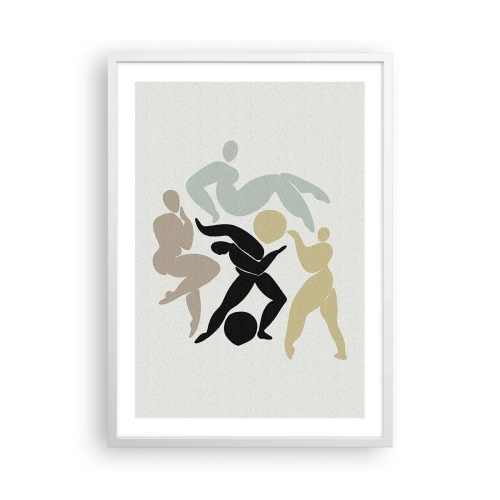 Poster in cornice bianca - Movimento per la salute e per la bellezza - 50x70 cm