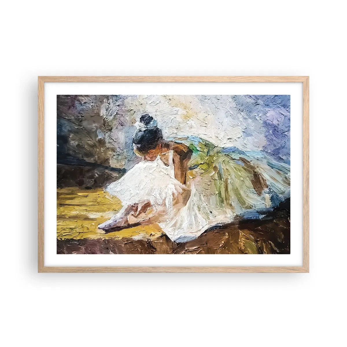 Poster in cornice rovere chiaro - Dal quadro di Degas - 70x50 cm