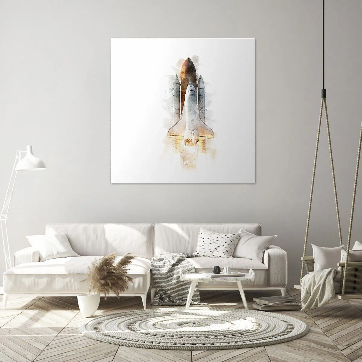 Quadro su tela - Stampe su Tela - La partenza degli esploratori - 60x60 cm