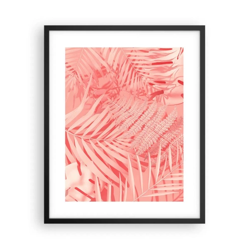 Poster in cornice nera - Concetto rosa - 40x50 cm