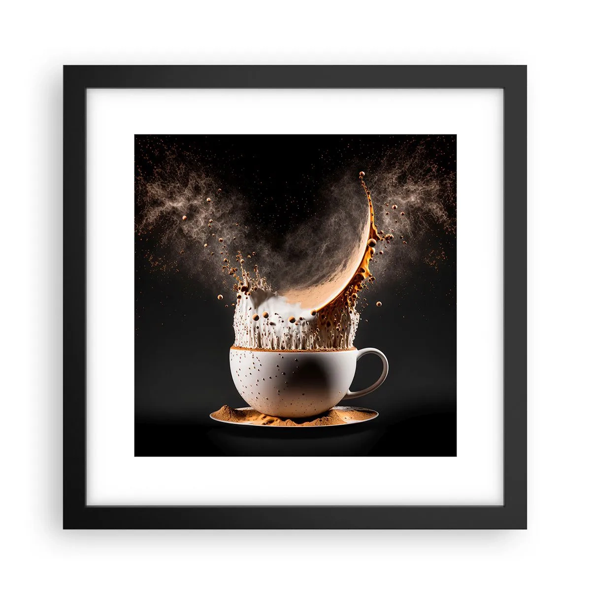 Poster in cornice nera - Esplosione di sapore - 30x30 cm