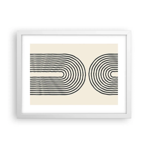 Poster in cornice bianca - Tra un attimo... - 40x30 cm