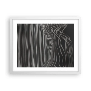 Poster in cornice bianca - Ritmo e accento - 50x40 cm