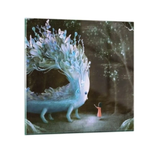 Quadro su vetro - Incontro fantastico - 30x30 cm