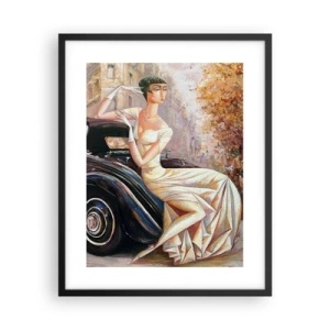 Poster in cornice nera - Eleganza in stile retro - 40x50 cm