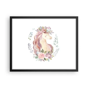 Poster in cornice nera - Invito nel mondo delle favole - 50x40 cm