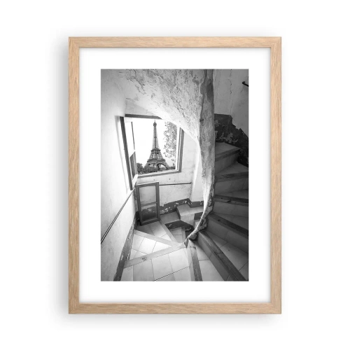 Poster in cornice rovere chiaro - Che vista! - 30x40 cm