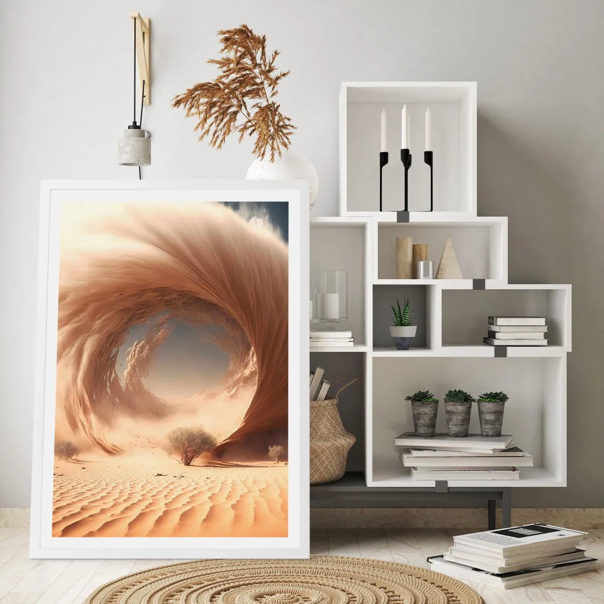 Poster in cornice bianca - Il portale è aperto - 50x70 cm