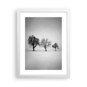 Poster in cornice bianca - Cosa sognano? - 30x40 cm