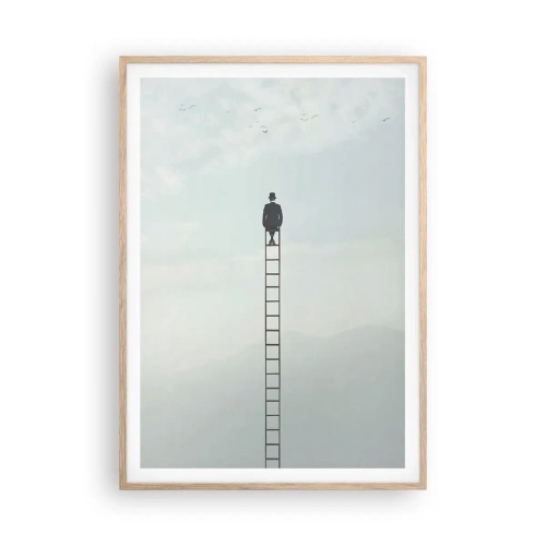 Poster in cornice rovere chiaro - Innalzati al di sopra - 70x100 cm