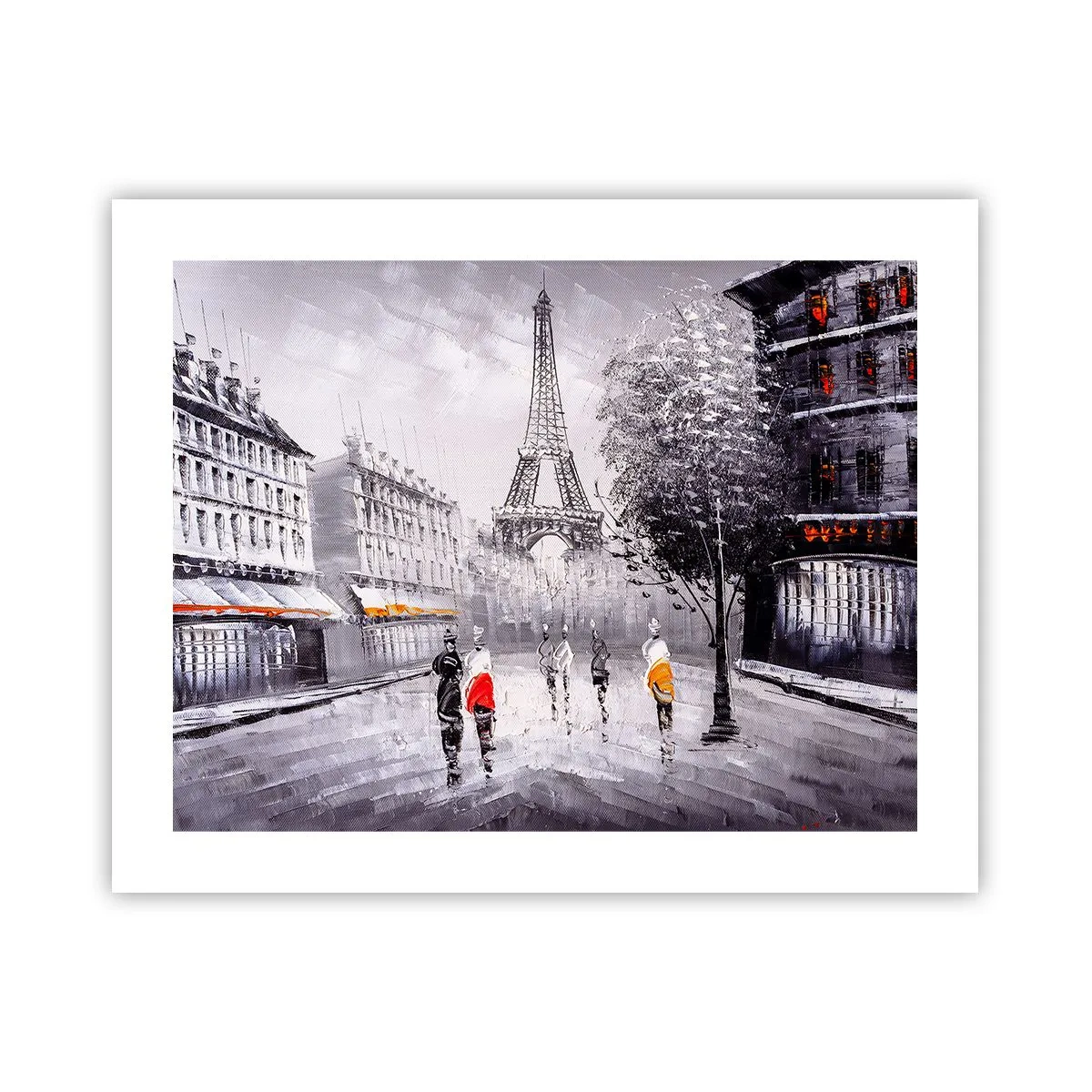 Poster - Passeggiata a Parigi - 50x40 cm