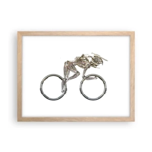 Poster in cornice rovere chiaro - Macchina perfetta - 40x30 cm