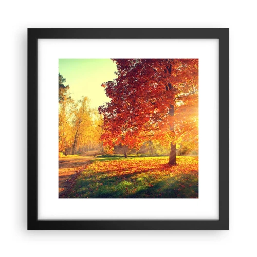Poster in cornice nera - Rosso è bello - 30x30 cm