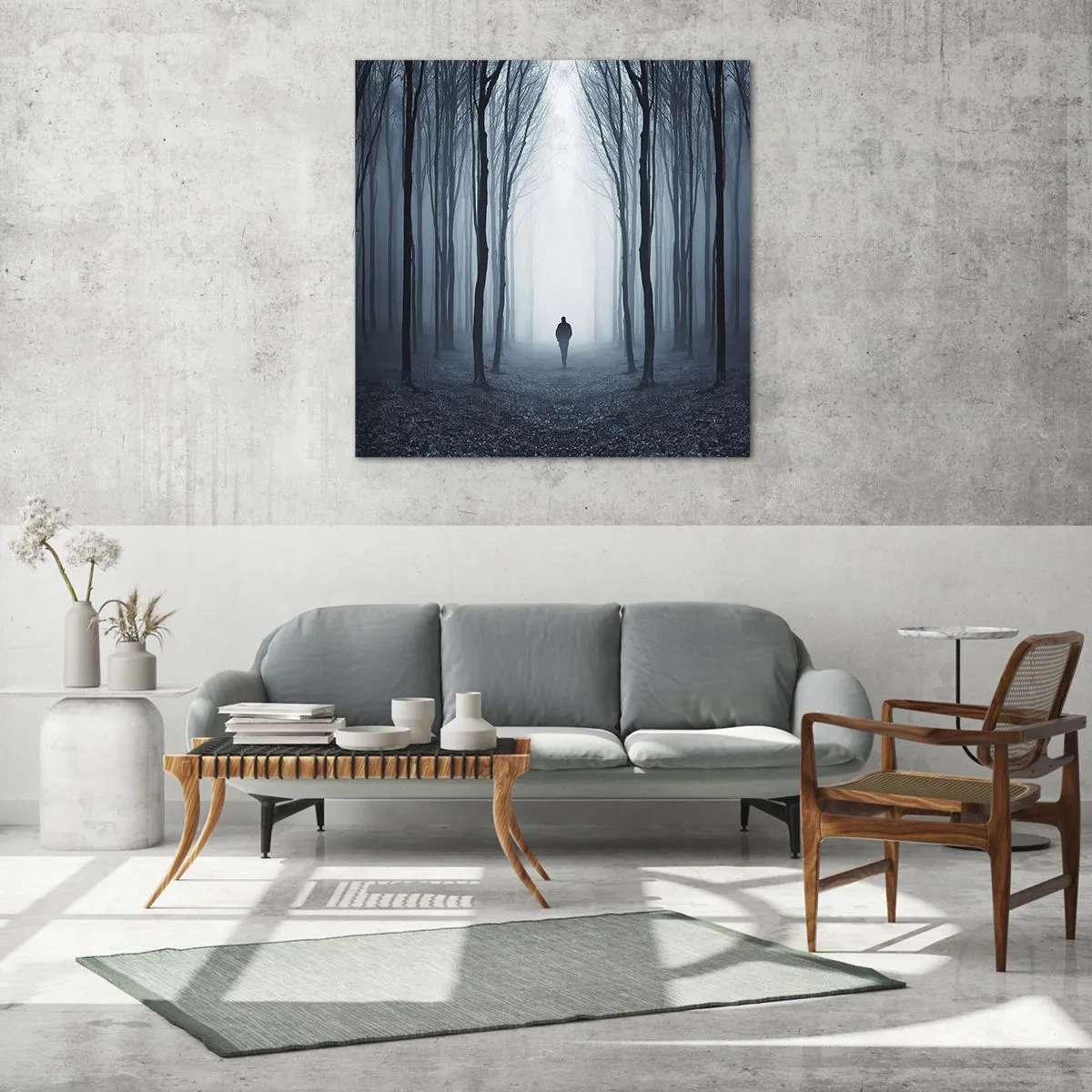 Quadro su vetro - E tutto è semplice e chiaro - 40x40 cm