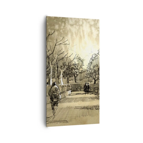 Quadro su tela - Stampe su Tela - Attimo fermato con la penna - 65x120 cm