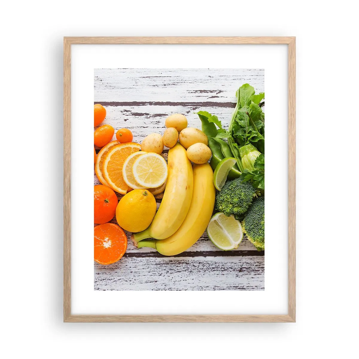 Poster in cornice rovere chiaro - Non basta? - 40x50 cm