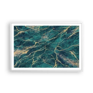 Poster in cornice bianca - La vena d'oro - 91x61 cm