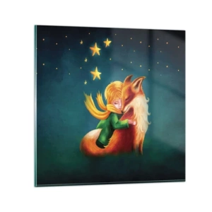 Quadro su vetro - Il piccolo principe - 70x70 cm