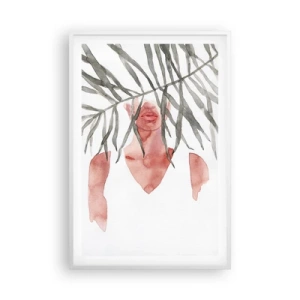 Poster in cornice bianca - Dama dei tropici - 61x91 cm