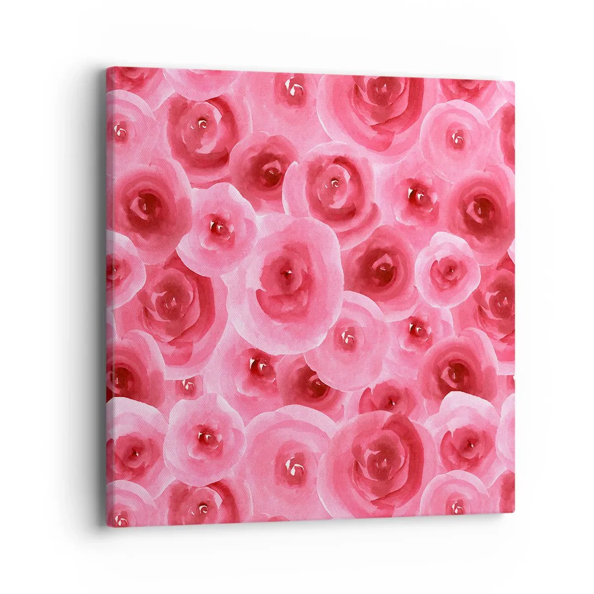 Quadro su tela - Stampe su Tela - Rose in alto e in basso - 40x40 cm
