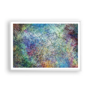 Poster in cornice bianca - Non è cosi semplice - 100x70 cm