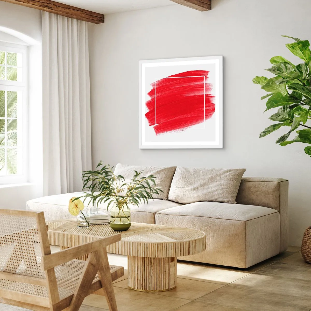 Poster in cornice bianca - Fuori dagli schemi - 50x50 cm