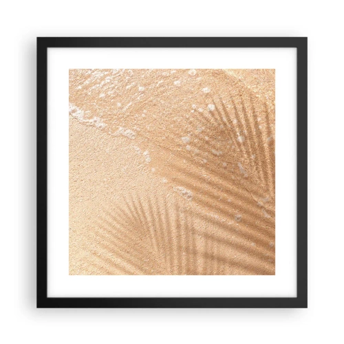 Poster in cornice nera - Ombra di un'estate bollente - 40x40 cm