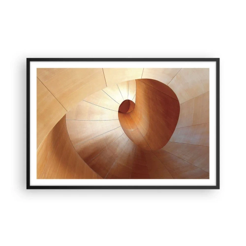 Poster in cornice nera - Serpentina architettonica - 91x61 cm