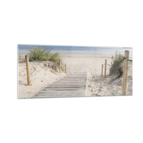 Quadro su vetro - Fino all'orizzonte - 100x40 cm